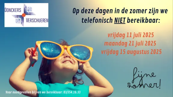 bereikbaarheid in de zomer